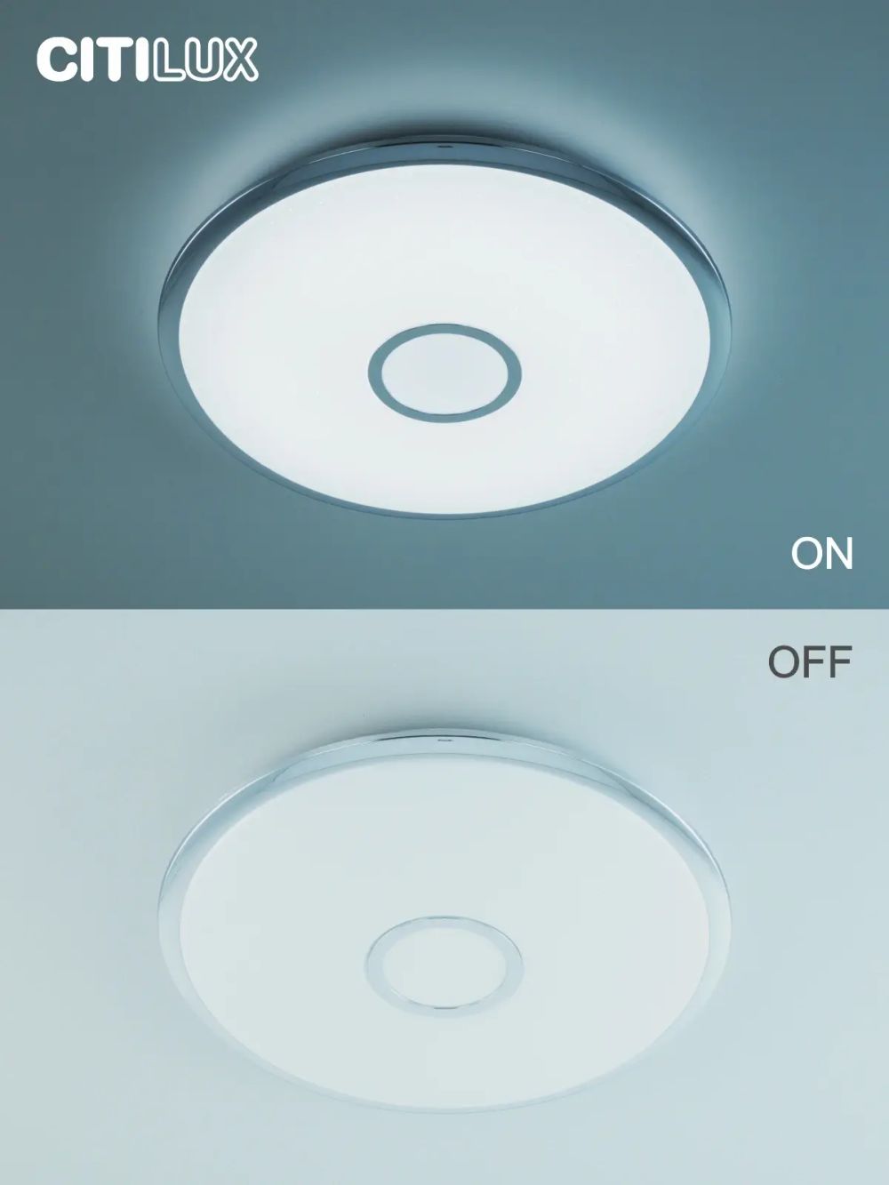 Citilux Старлайт Смарт CL703A80G Умная люстра Хром