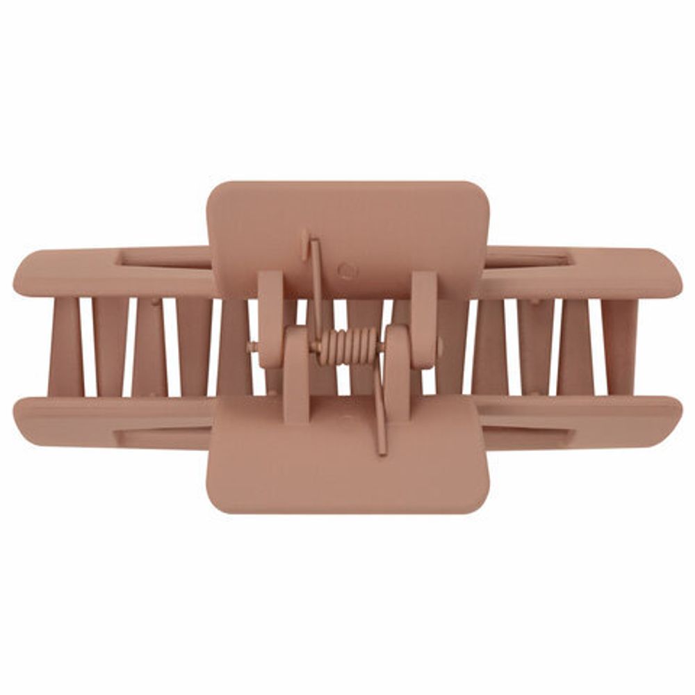 Краб для волос 8,5 см, soft-touch, коричневый, MONTE VITA, 457001