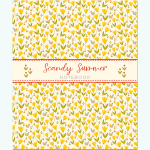 НОВИНКА! Тетрадь общая 48 листов на скрепке "Scandy Summer Pattern"