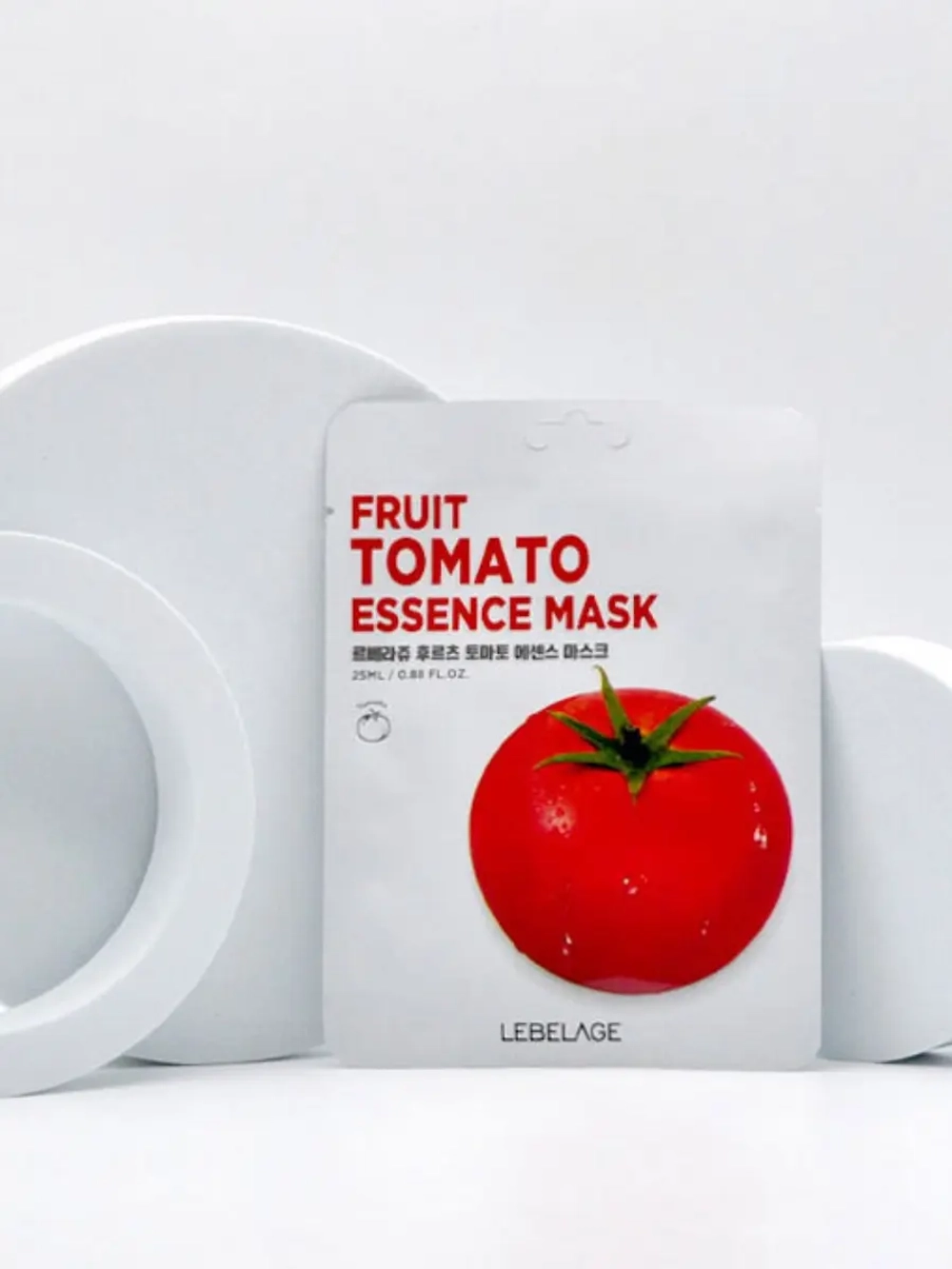 LEBELAGE - МАСКА ТКАНЕВАЯ С ЭКСТРАКТОМ ПОМИДОРА FRUIT TOMATO ESSENCE MASK, 25 МЛ