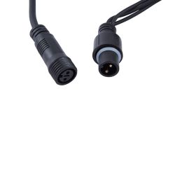 ULD-B5007-300-TBK WARM WHITE IP67 Бахрома светодиодная с эффектом мерцания. 5м. Соединяемая. 300 светодиодов. Теплый белый свет. Провод черный. TM Uniel