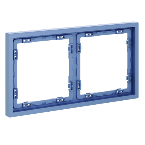 Рамка пластиковая VOLTUM S70 на 2 поста, (деним)