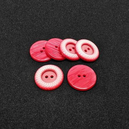 Т68 декор пришив.элемент 22 мм, цв.красный