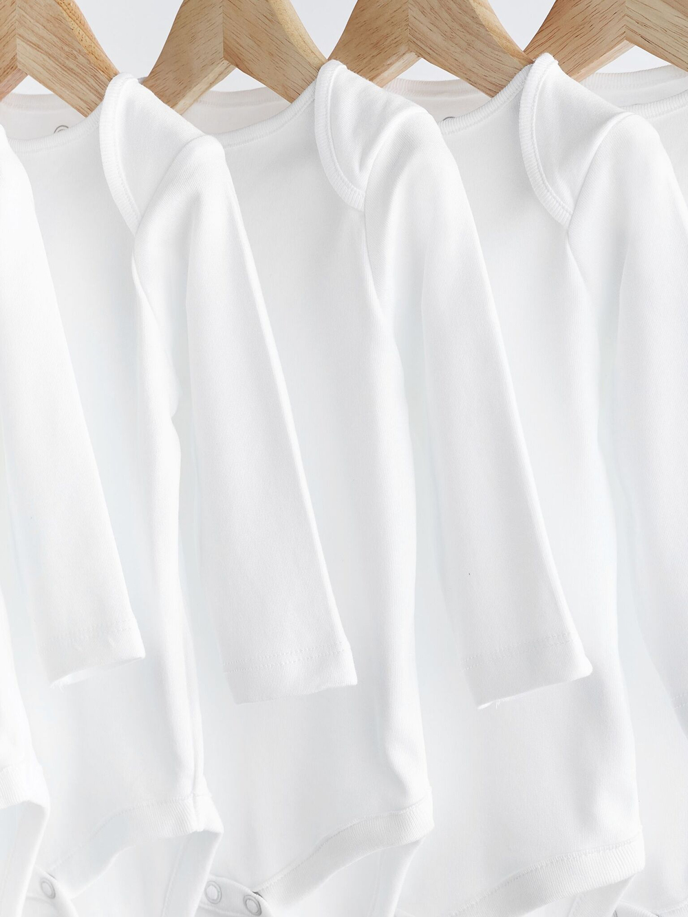 Боди с длинным рукавом для малышей Next 522-046, 5 шт., Белый