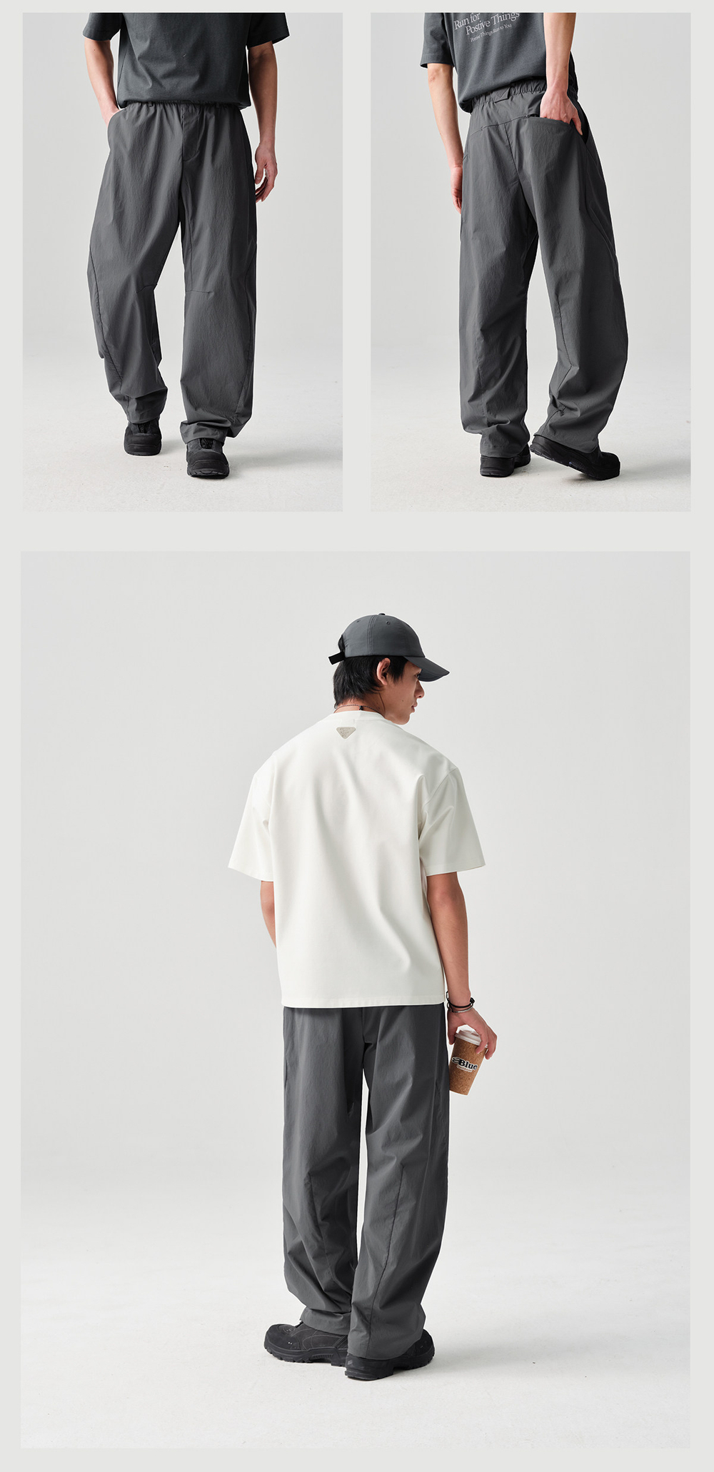 Штаны Nothomme BlueMonte Straight-Leg Trousers серый