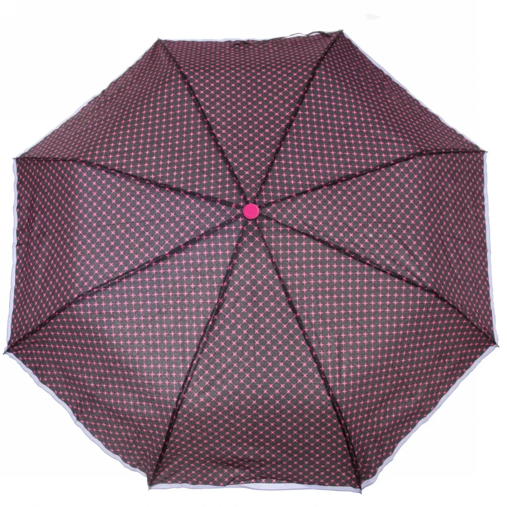 Зонт женский полуавтомат «Ультрамарин - Ореон», цвет микс, 8 спиц, d-100см, длина в слож. виде 30см