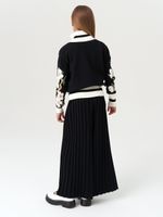 Кардиган для девочки на молнии в школу AT1070 черный