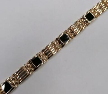 Браслет из золота с ониксом