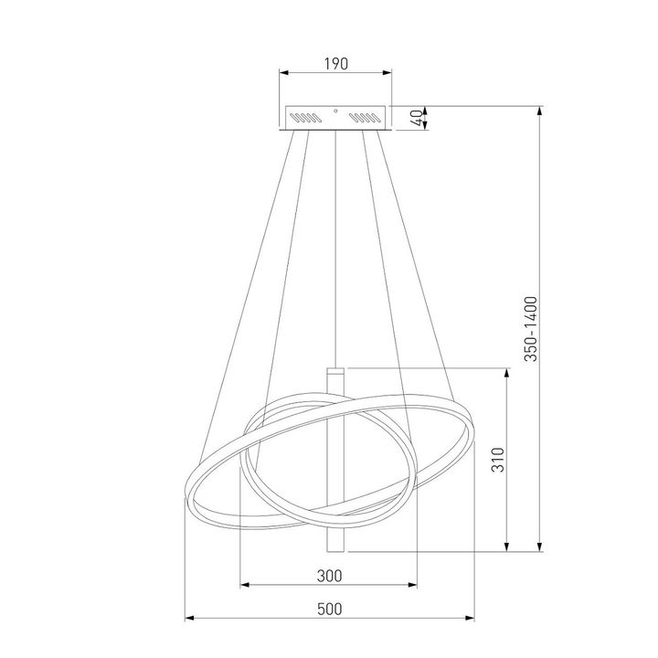 Подвесной светодиодный светильник Eurosvet Stroke 90270/1 черный