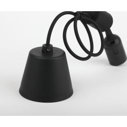 Патрон ЭРА Е27 с подвесом пластиковый черный