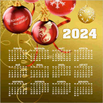 Подставка под горячее 13,5*13,5см «Год Дракона с календарем!» Символ года Дракон