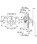 Душевая система Grohe Eurosmart 124440 Хром