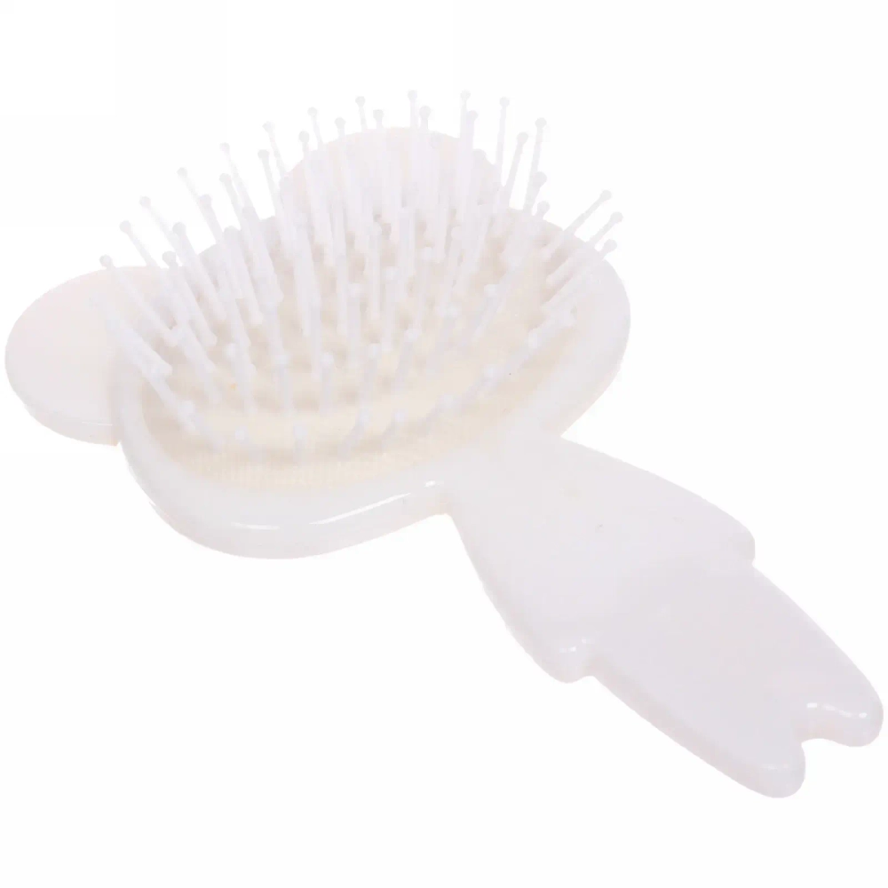 Расческа массажная детская «Zverushka» медвежёнок, цвет коричневый/белый, 7*13см