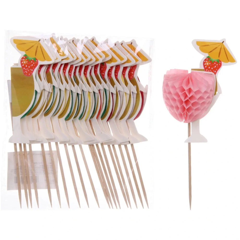 Шпажки для канапе 10 см «Коктейль» 20 шт