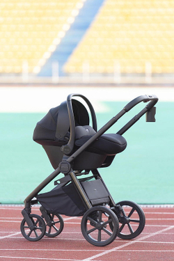 Коляска Carrello Vector 2025 CRL-6551 Nova DK791 Grey Line с базой Isofix 3 в 1 Golden Beige