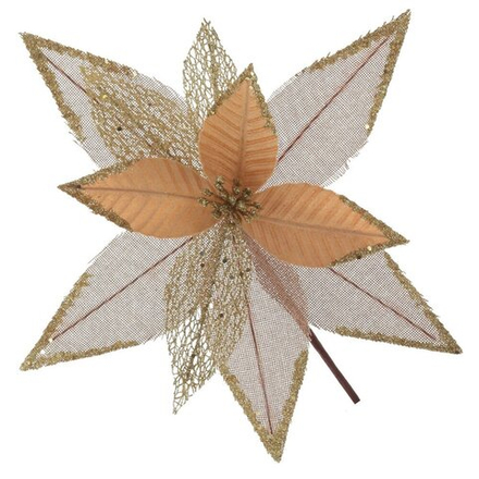 GAEM Цветок искусственный "Пуансеттия", L34 W34 H25 см