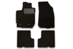 Коврики в салон для NISSAN Terrano, 2014-, кроссовер, с ручкой для дистанционного открытия лючка бензобака, 4 шт (текстиль) KLEVER02365701210KH