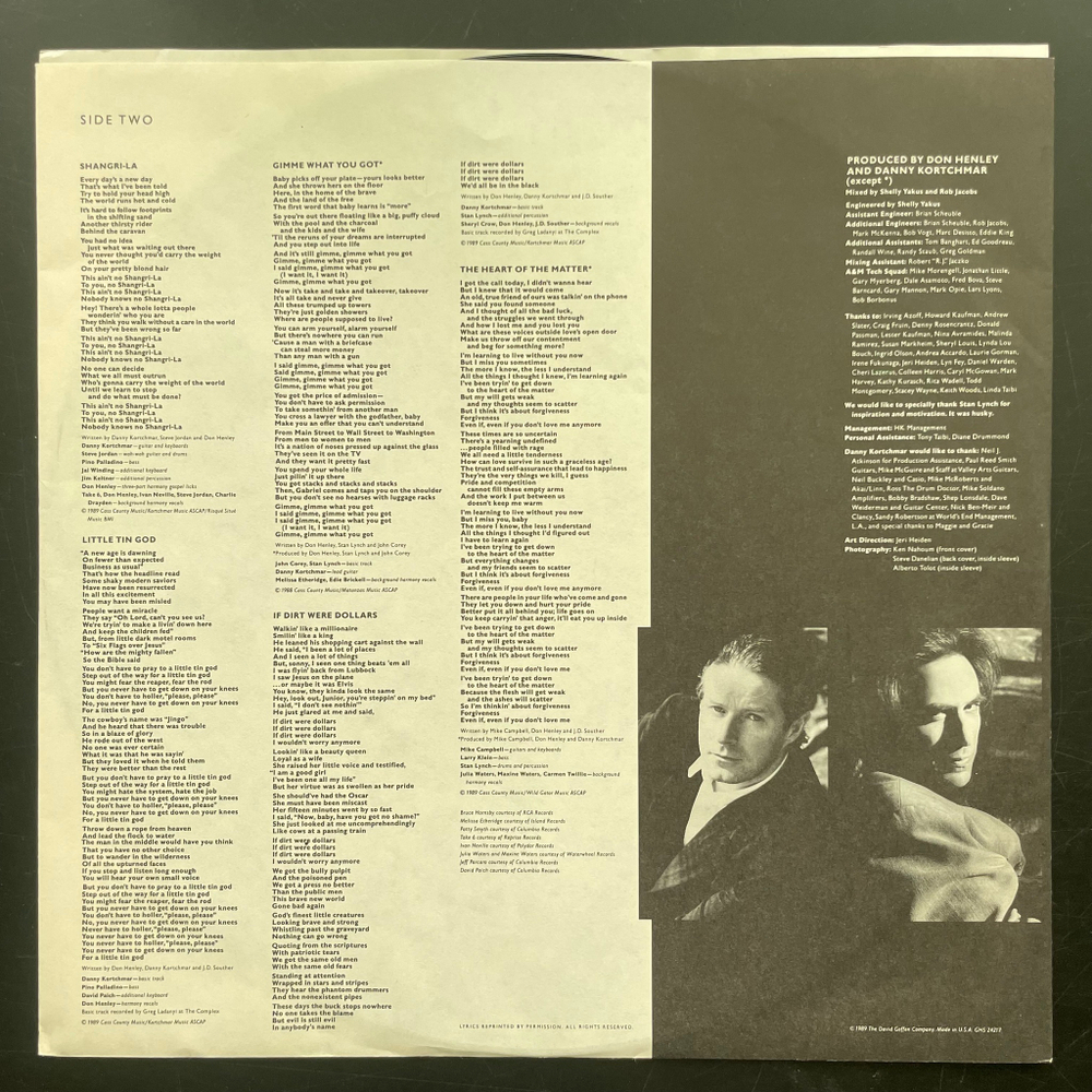 Don Henley ‎– The End Of The Innocence (США 1989г.)