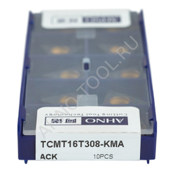 Пластина твердосплавная ISO TCMT16T308-KMA ACK20E AHNO по чугуну, получистовая