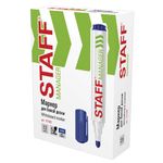 Маркер стираемый для белой доски СИНИЙ, STAFF "Manager", 5 мм, с клипом, 151492