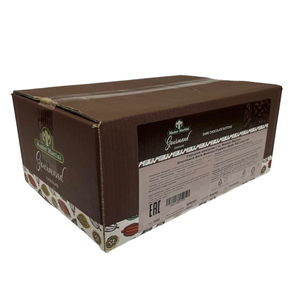 Шоколад темный Gourmand Dark Buttons (Гурман дарк Баттонс) 60%