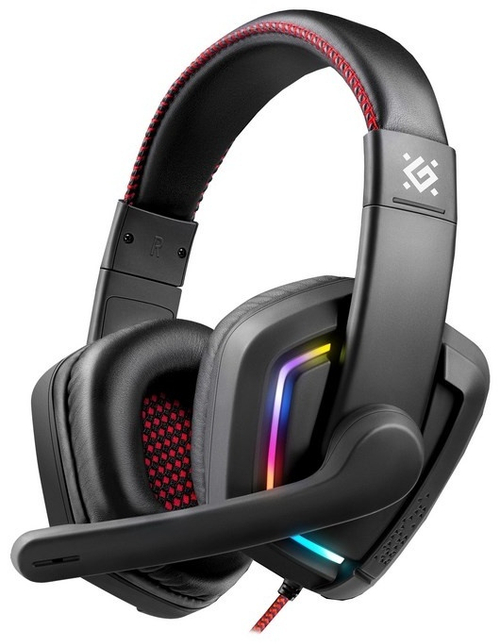 Наушники Defender Quake LED черный