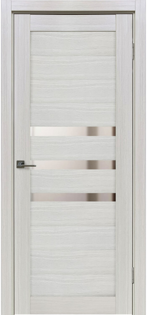 Межкомнатная дверь X-6 / Цвет тон Белая лиственница / Зеркало / Двери Верда