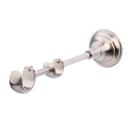 Кронштейн открытый Элегия двухрядный d25 мм, цвет нержавеющая сталь