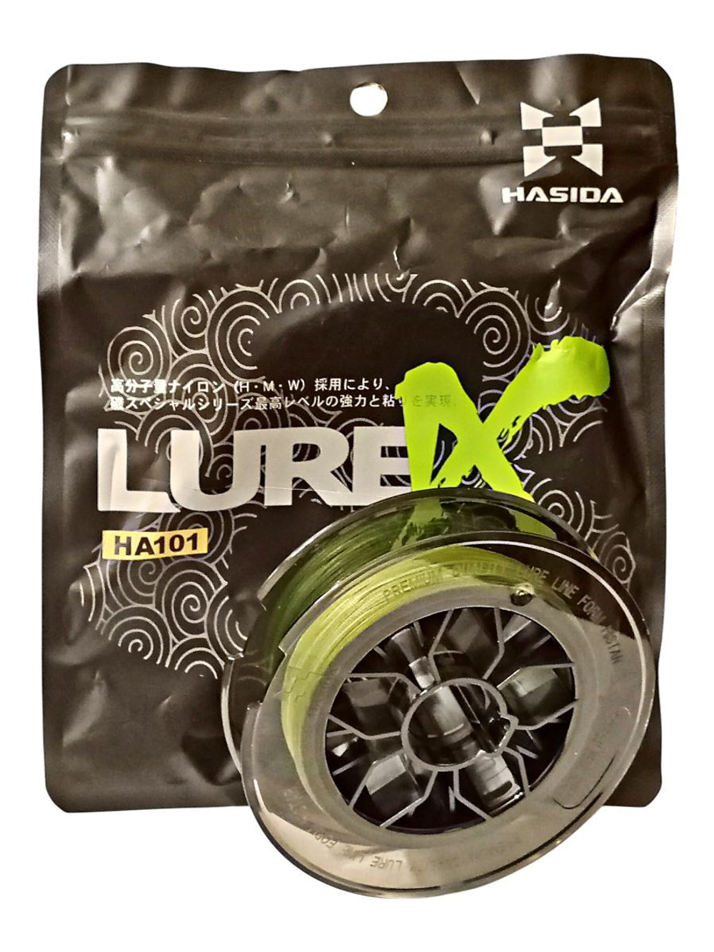 Плетенка Шнур плетеный Hasida LureX 8 нитей 0.205 мм тест 13.62 кг 100 м цвет Зеленый/белый