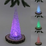 Сувенир с подсветкой «Кристальная ёлочка» 9,3*23 см (на батарейках 3 AAA)