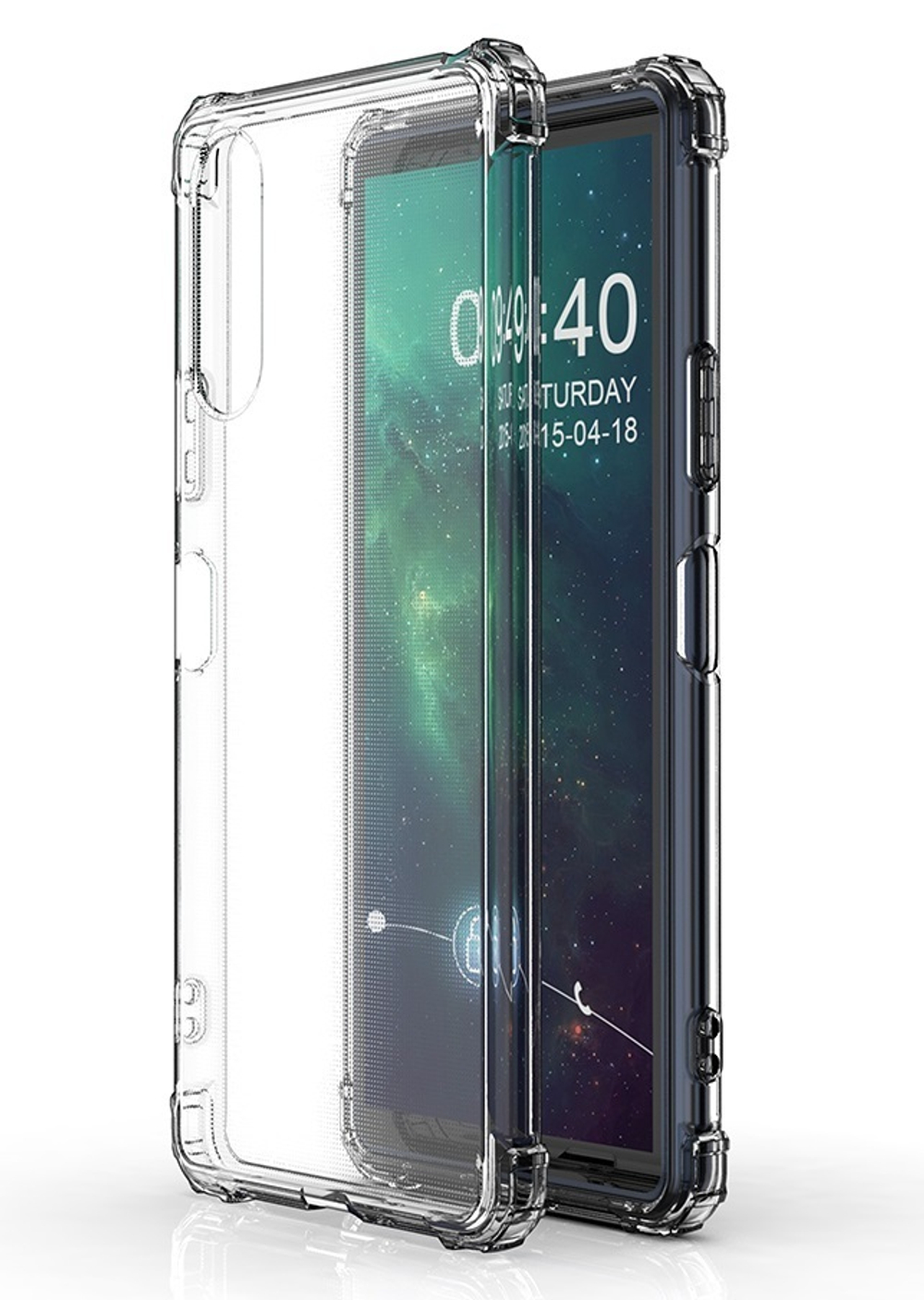 Чехол прозрачный с усиленными защитными углами для Sony Xperia 10 IV, 10-4 (Mark 4) с 2022 года, серия Ultra Plus от Caseport