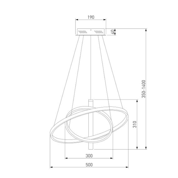 Подвесной светодиодный светильник Eurosvet Stroke 90270/1 черный