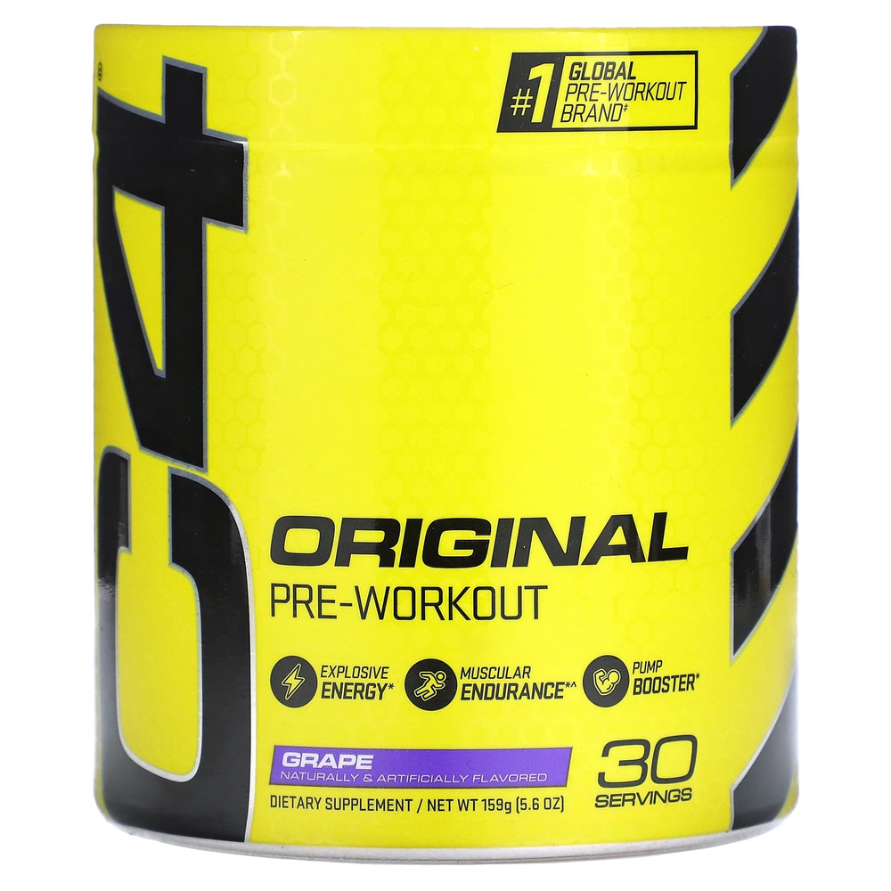 C4 / Cellucor, C4 Original, перед тренировкой, с виноградом, 159 г (5,6 унции)