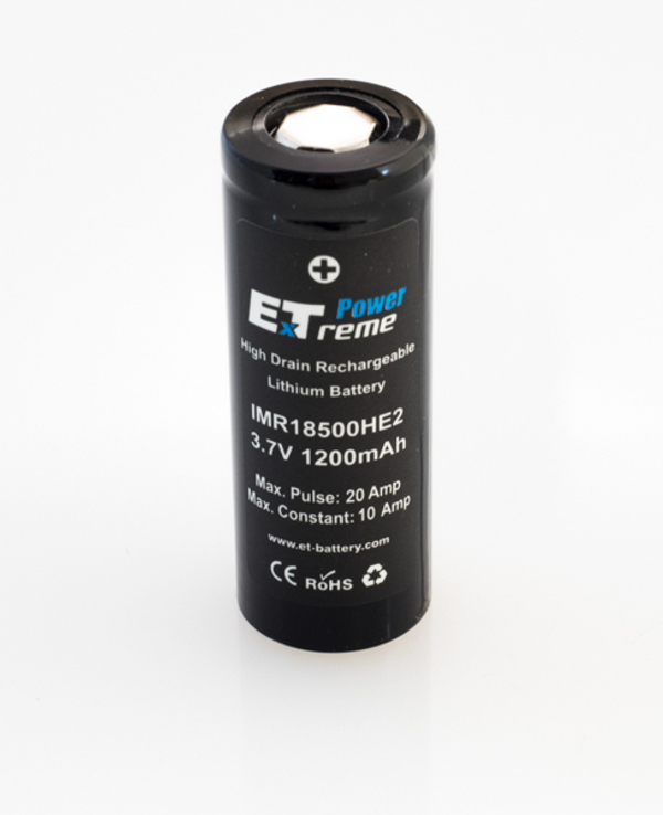 Аккумулятор ET IMR18500HE2 PK2