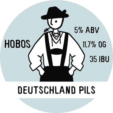 Банка 0.45 Deutschland Pils // Hobos (Спб)