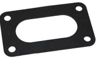 Прокладка под карбюратор 2101 ТЕКСТОЛИТКА ЧЕРНАЯ (1отверстие овал)