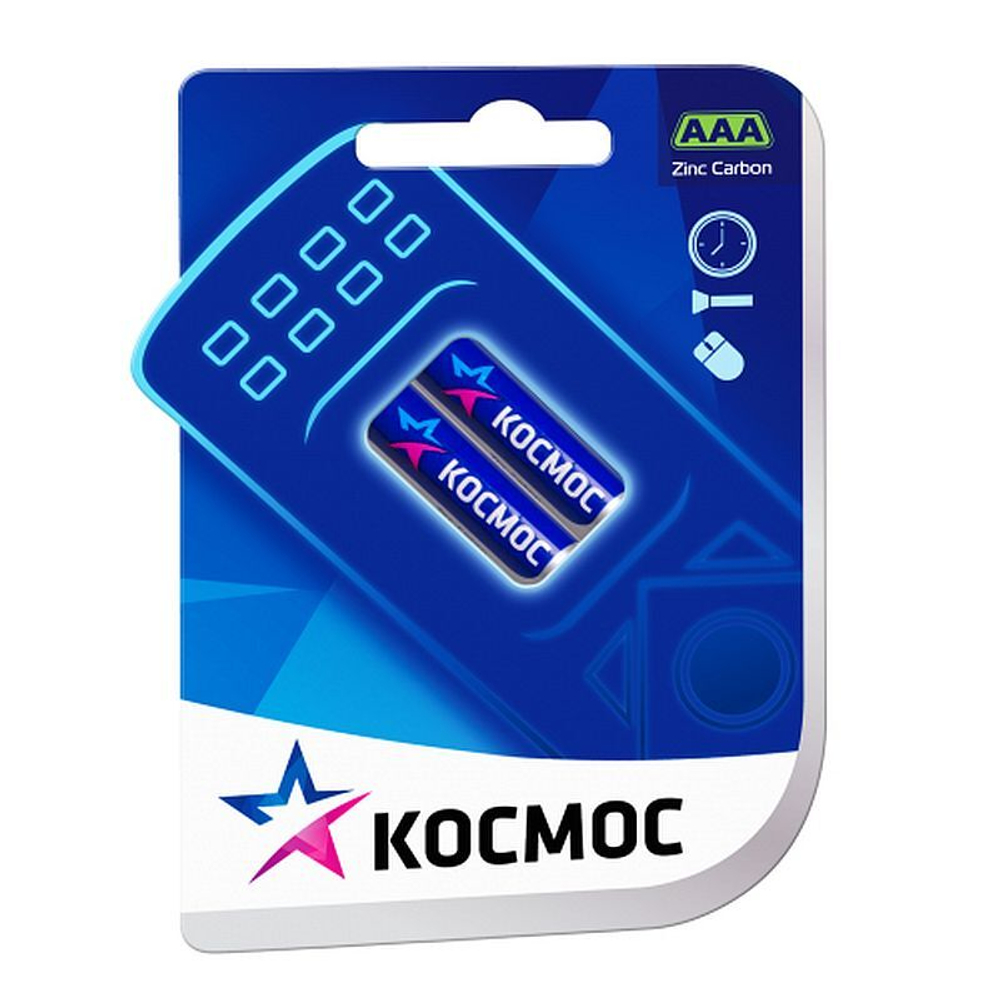 Батарейка Космос R 03 2BL соль  АКЦИЯ