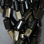 Обсидиан золотой трубки 11-14мм