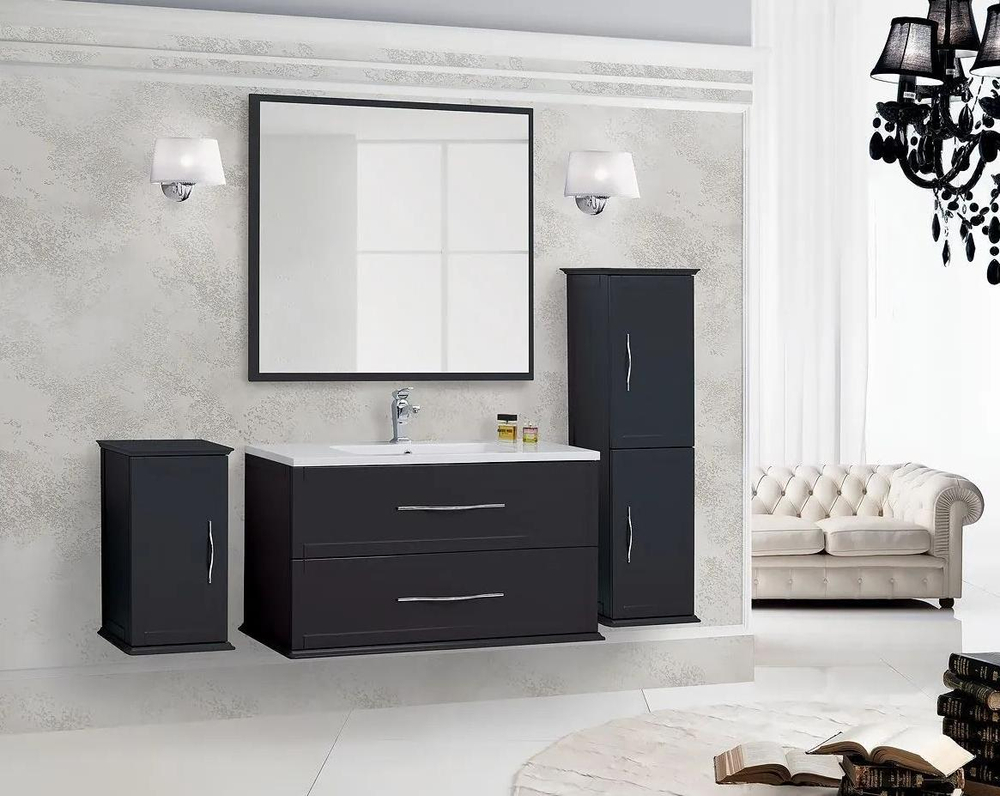 Мебель для ванной Cezares TIFFANY 100 Nero grafite