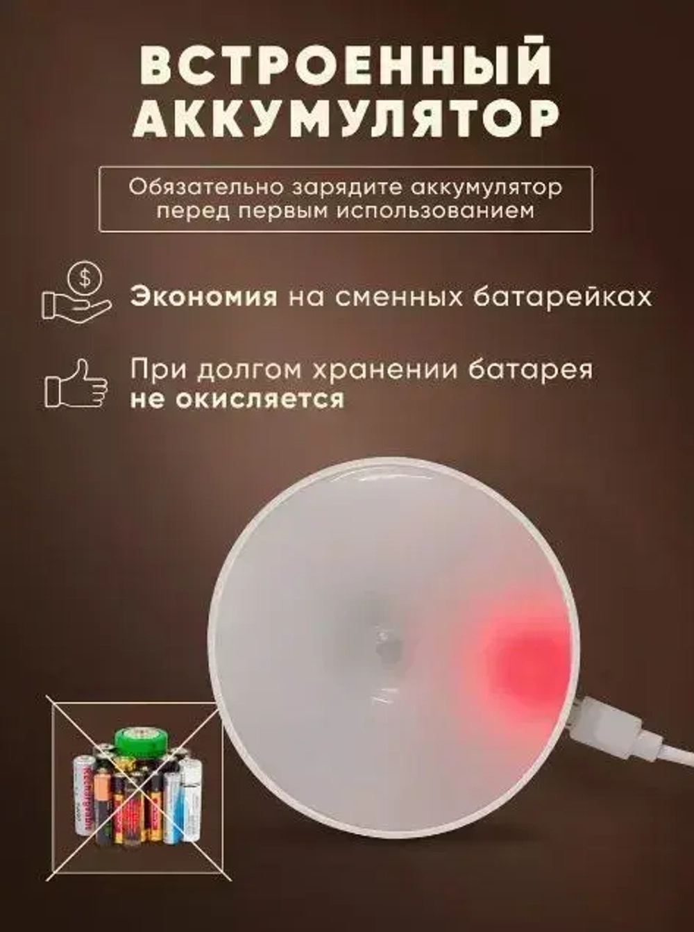 Светодиодный индукционный ночной фонарь