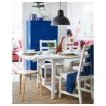 Стол и 4 стула - NORDVIKEN /IKEA/ НОРДВИКЕН  ИКЕА,  152/2223х95  см, белый