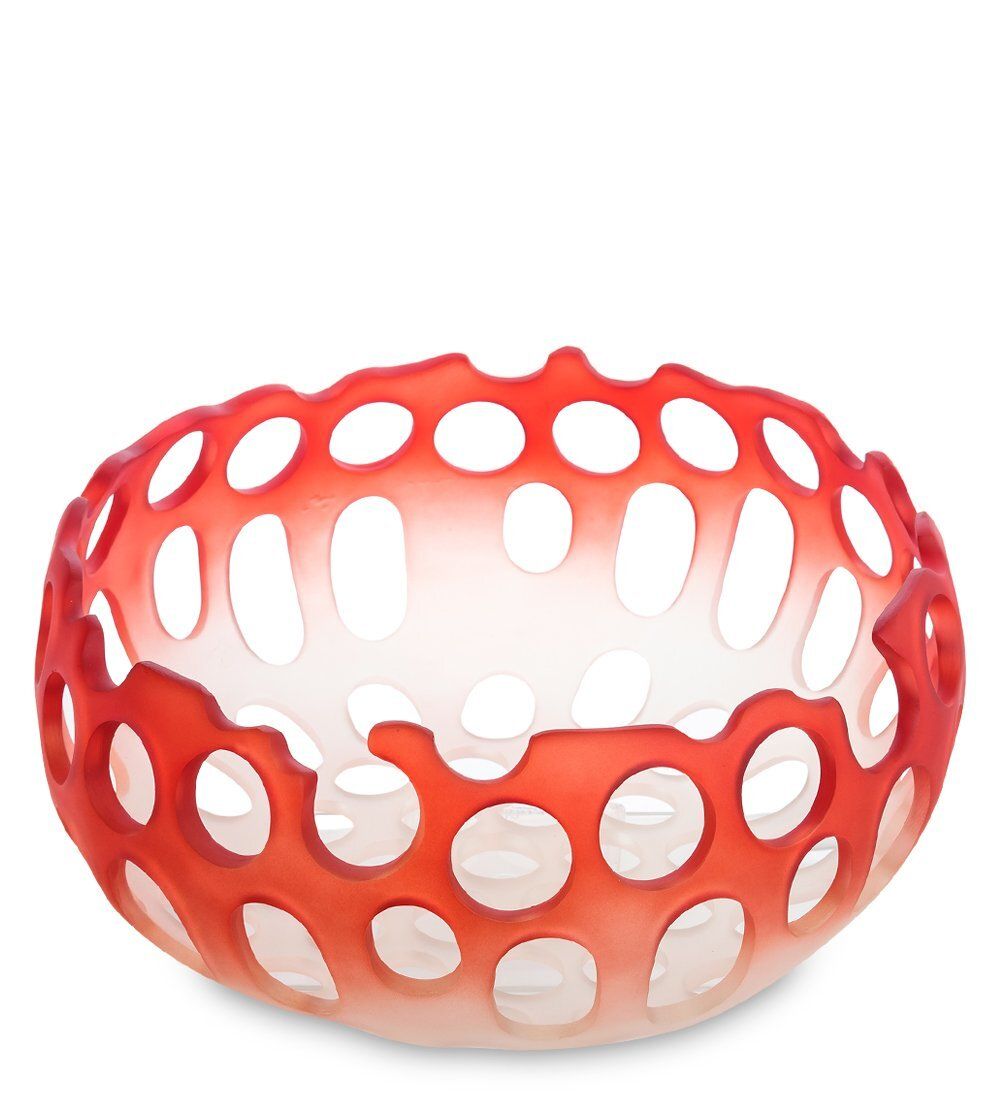 BMB- 62 Ваза «Перфора Красный Омбре» большой