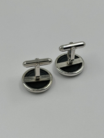 Запонки чёрные Парусник Wedgwood