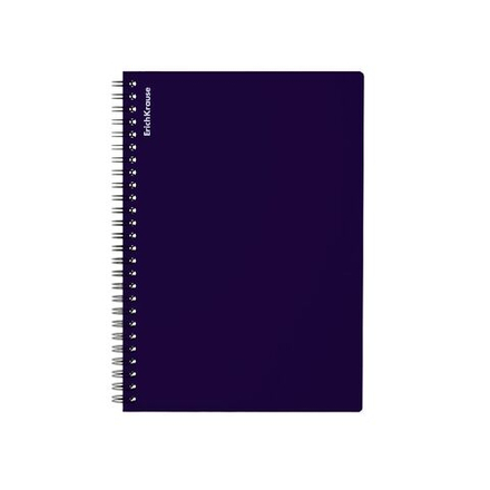 Тетрадь А5 80л кл. гребень Erich Krause "Reef", пластик. обложка, индиго