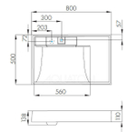 Раковина AQUATON Рейн 80 (1A72113KRW010)