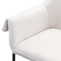 Кресло Berg Aline молочное