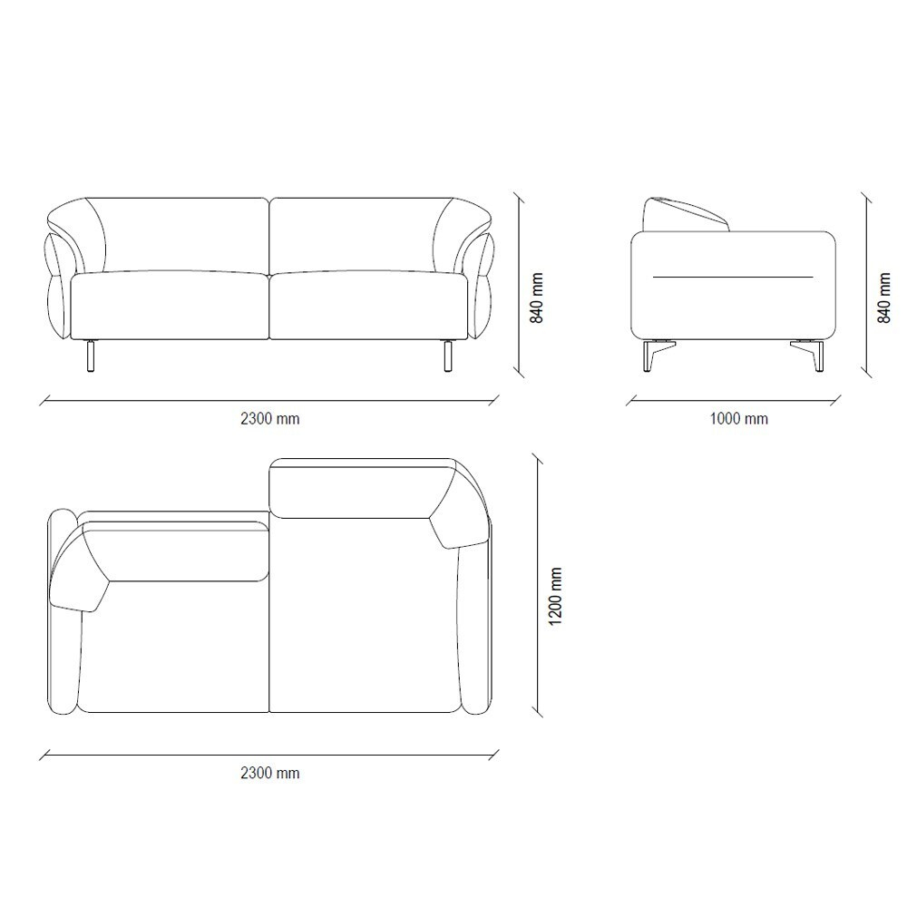 Диван кровать трехместный ENZA HOME HERA EH73834