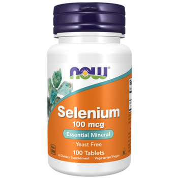 Now Foods Selenium 100 mcg 100 tablets, Селен