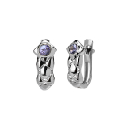 Серьги с танзанитом из белого золота JA-S-912325-1