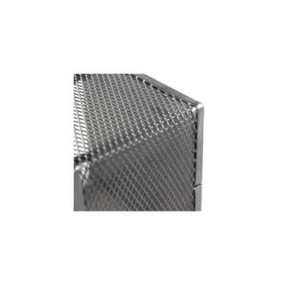 Подставка для бумажного блока 9.5х9.5х8см, металлический серый